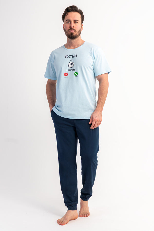 CEPLI ERKEK P.SUPREM XXL BATTAL O YAKA KISA KOL PIJAMA TAKIM