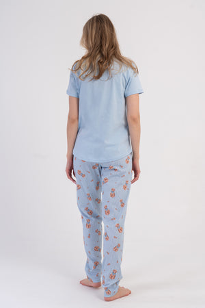 KADIN P.SUPREM O YAKA KISA KOL ETEGI OVAL PIJAMA TAKIM
