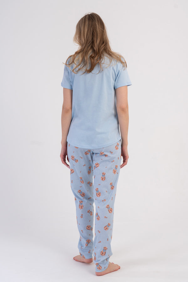 KADIN P.SUPREM O YAKA KISA KOL ETEGI OVAL PIJAMA TAKIM