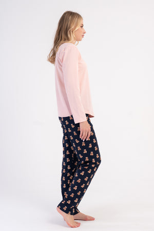 KADIN P.SUPREM O YAKA UZUN KOL ETEGI OVAL PIJAMA TAKIM