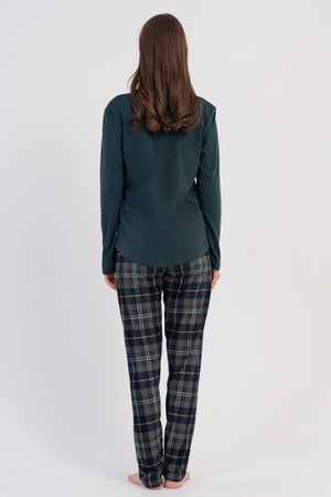 KADIN P.SUPREM O YAKA UZUN KOL ETEGI OVAL PIJAMA TAKIM
