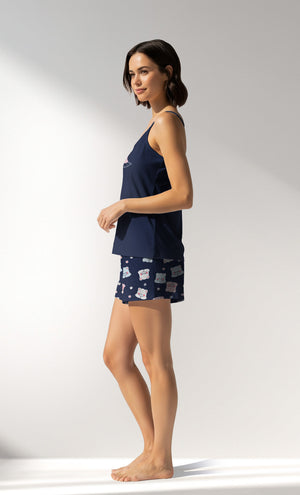 Woman Supreme MidnightBear Thin Strap Short Set - A-19-3925 - Image 2