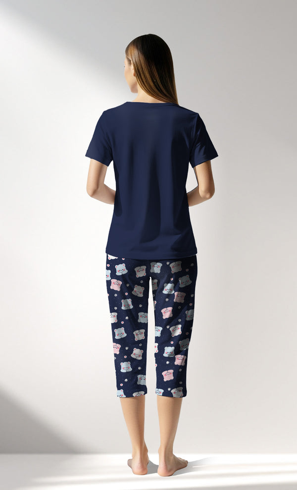 Woman Supreme MidnightBear Capri Set - A-19-3925 - Image 3