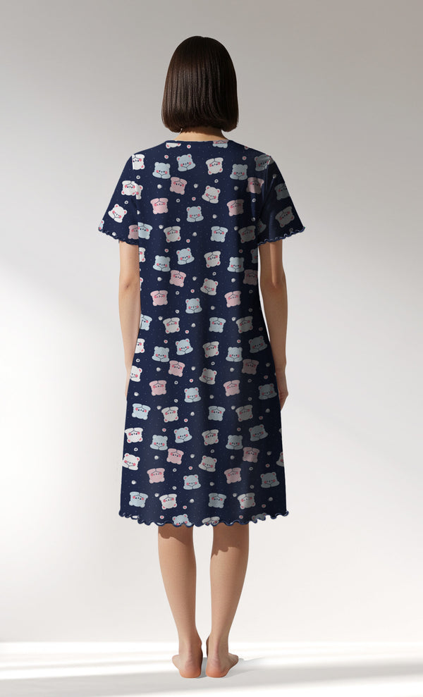 Woman Supreme MidnightBear Short Sleeve Tunic - ROTASYON - Image 3