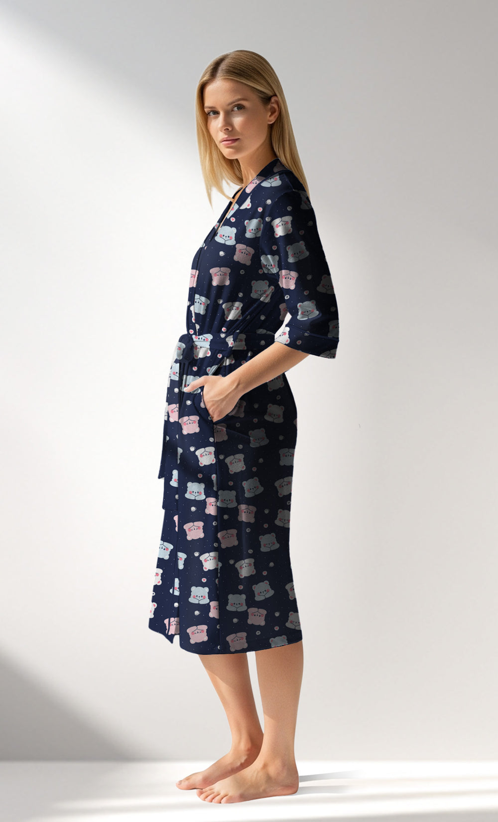 Woman Supreme MidnightBear Dressing Gown - ROTASYON - Image 1