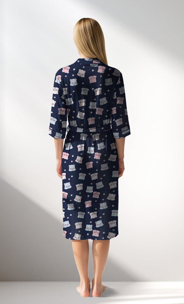 Woman Supreme MidnightBear Dressing Gown - ROTASYON - Image 3