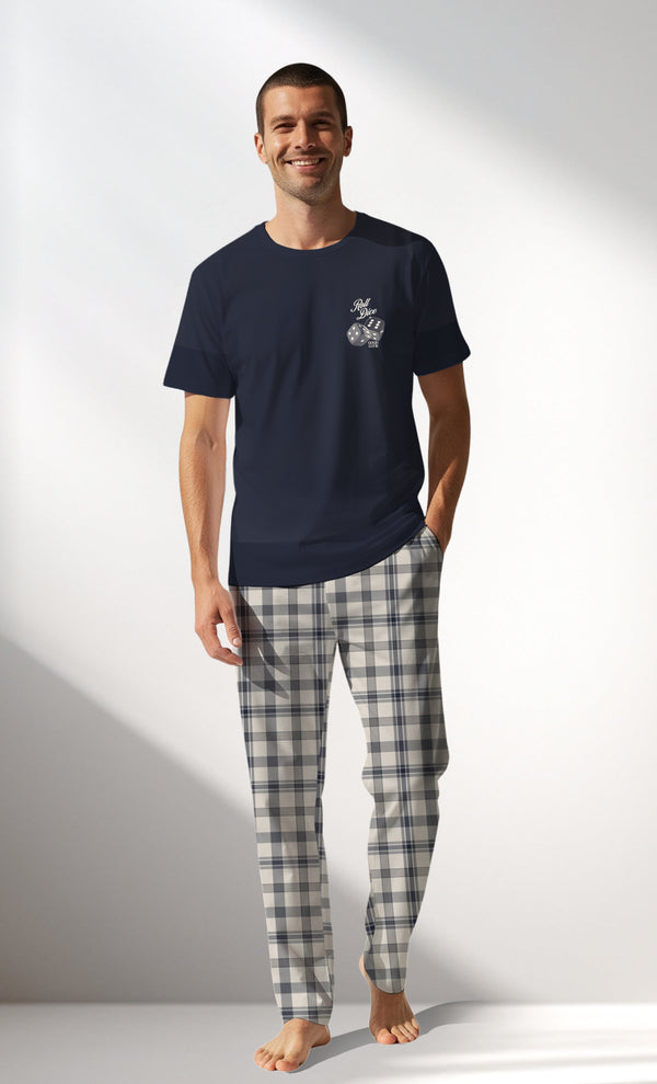 Man Supreme GoodLuck Pyjama Set - B-19-4025 - Image 1