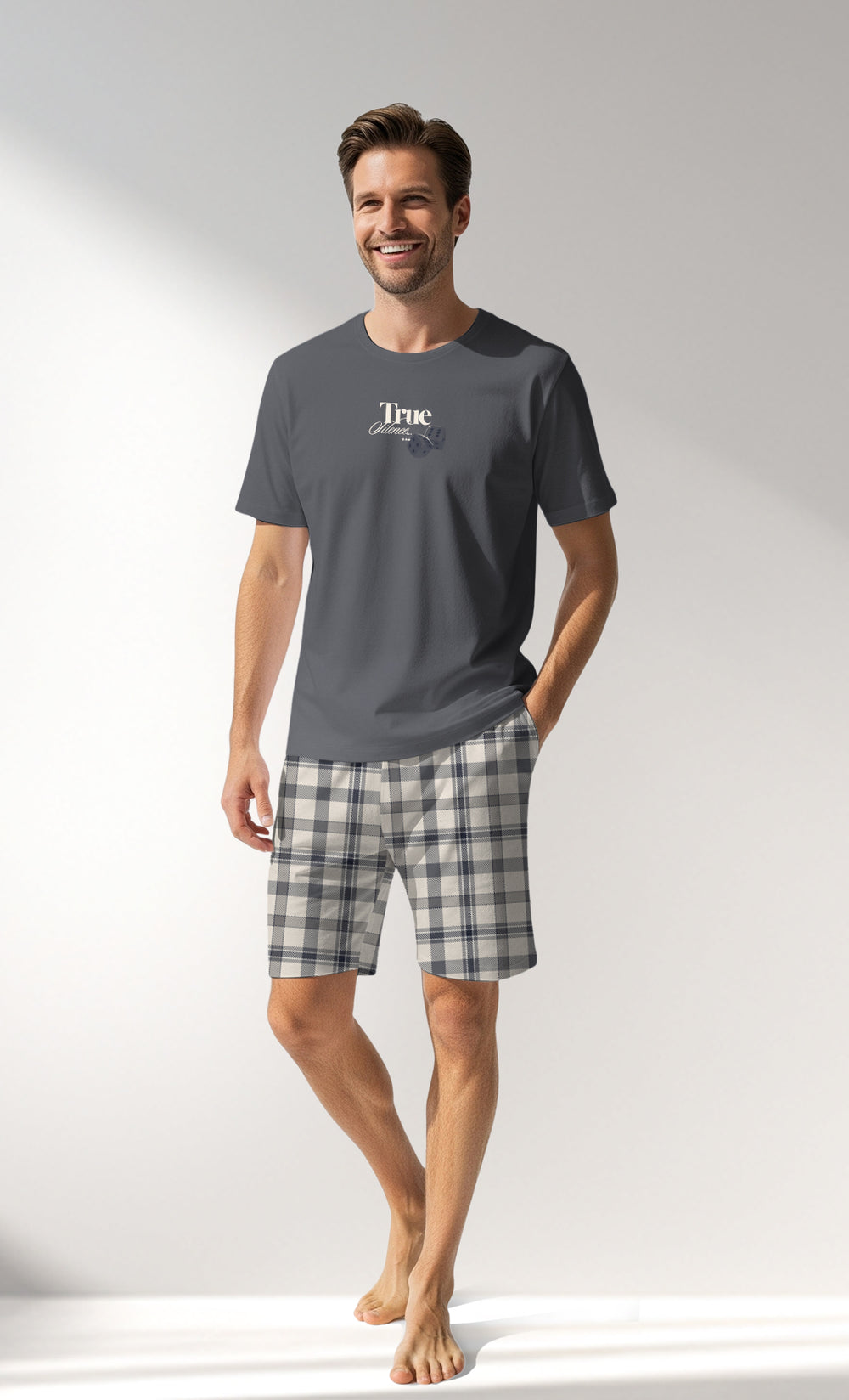 Man Supreme GoodLuck Short Set - A-18-4006 - Image 1