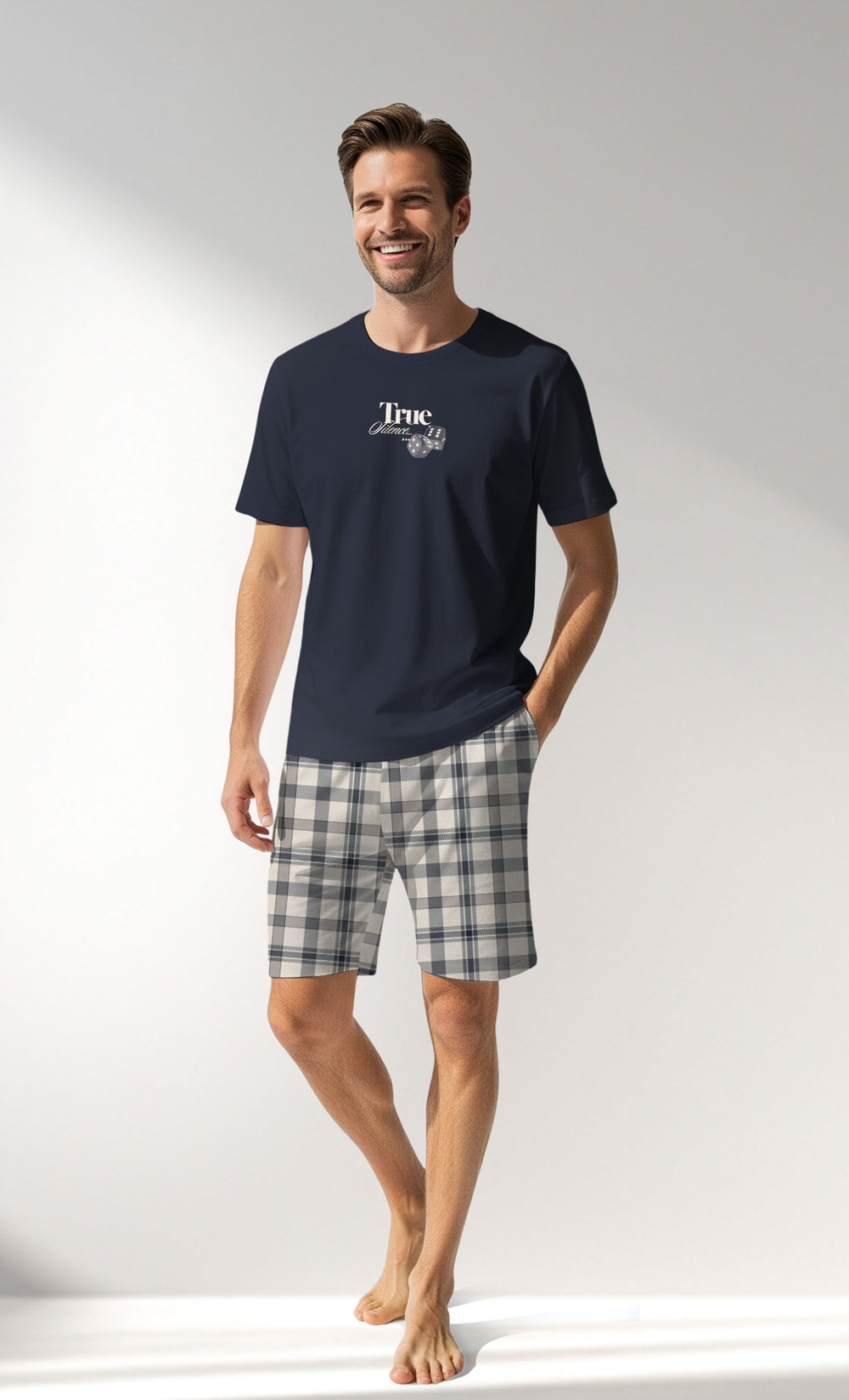 Man Supreme GoodLuck Short Set - A-18-4006 - Image 1