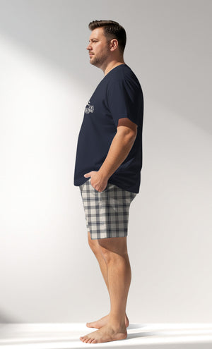 Man Supreme GoodLuck Big Size Short Set - B-19-4025 - Image 2