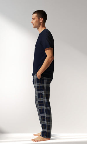 Man Supreme PacificSoul Pyjama Set - A-LACIVERT - Image 2