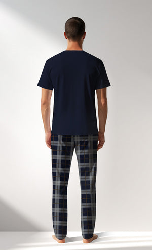 Man Supreme PacificSoul Pyjama Set - A-LACIVERT - Image 3
