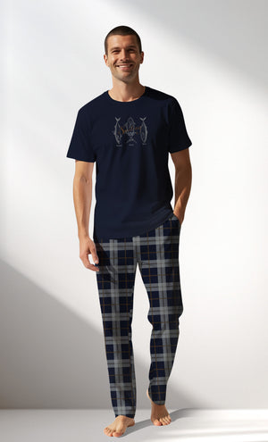 Man Supreme PacificSoul Pyjama Set - A-LACIVERT - Image 1