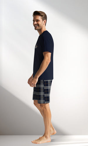 Man Supreme PacificSoul Short Set - A-LACIVERT - Image 2