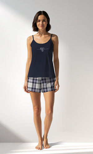 Woman Supreme BornToBe Thin Strap Short Set - B-19-3921 - Image 1