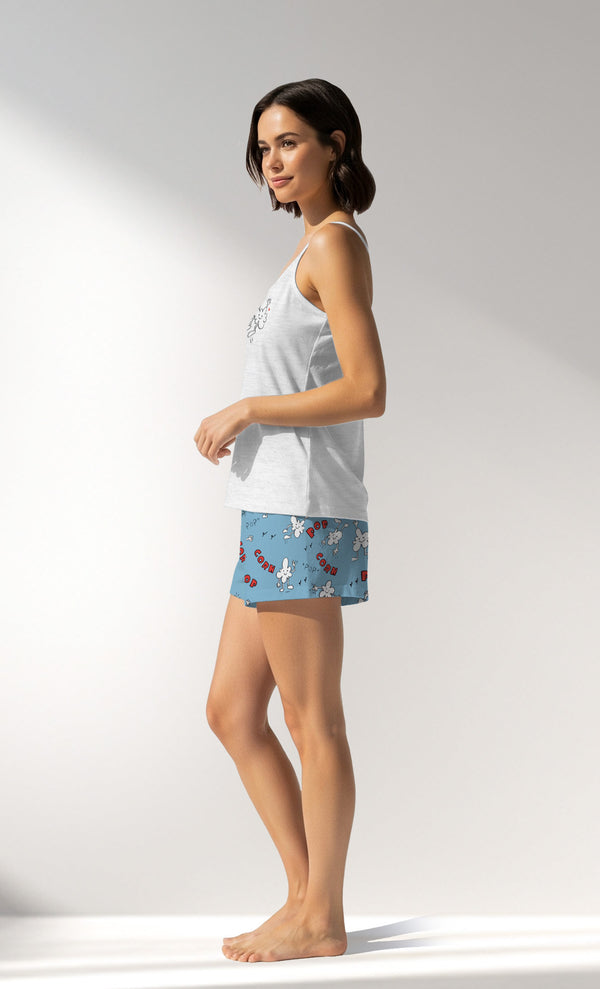 Woman Supreme Popcorn Thin Strap Short Set - A-KAR MELANJ - Image 2