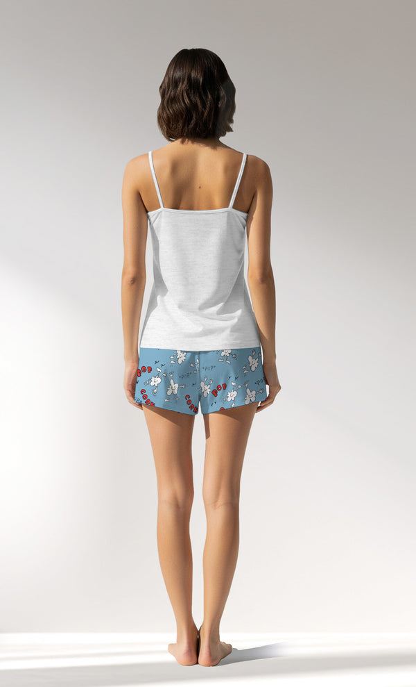 Woman Supreme Popcorn Thin Strap Short Set - A-KAR MELANJ - Image 3