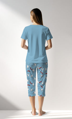 Woman Supreme Popcorn Capri Set - B-14-4318 - Image 3