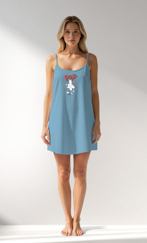 Woman Supreme Popcorn Thin Strap Tunic - B-14-4318 - Image 1