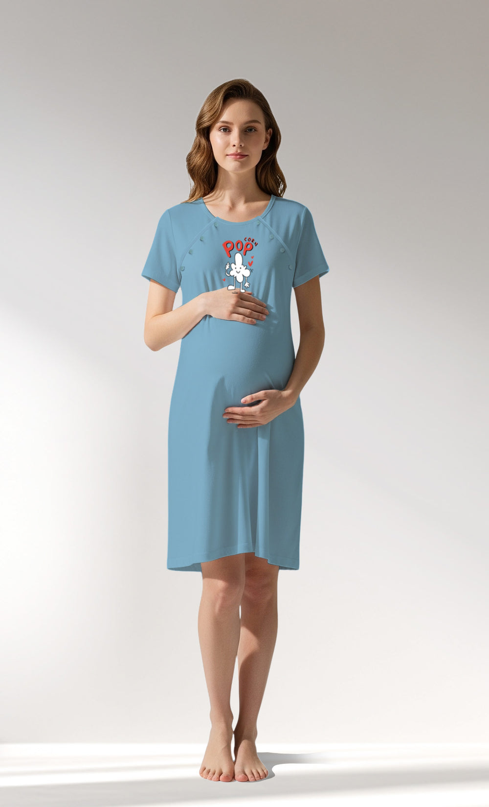 Woman Supreme Popcorn Pregnant Tunic - A-KAR MELANJ - Image 1