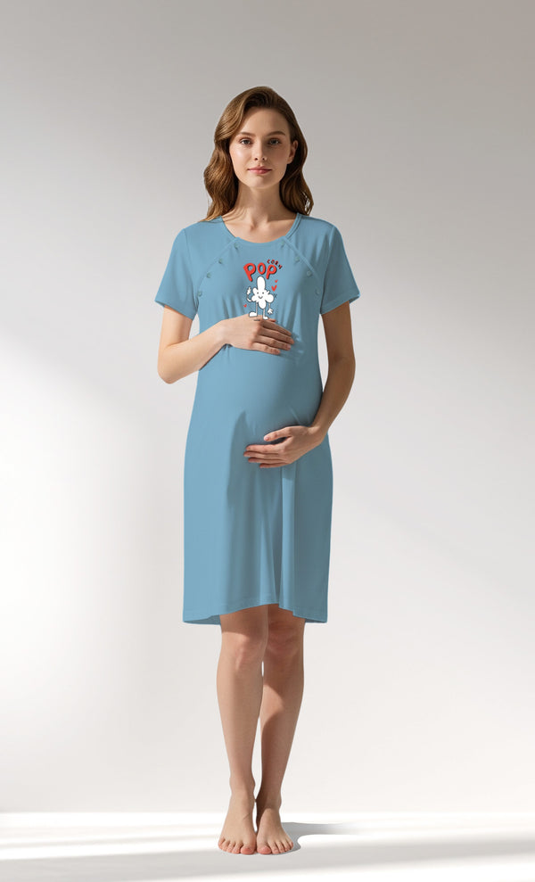 Woman Supreme Popcorn Pregnant Tunic - B-14-4318 - Image 1