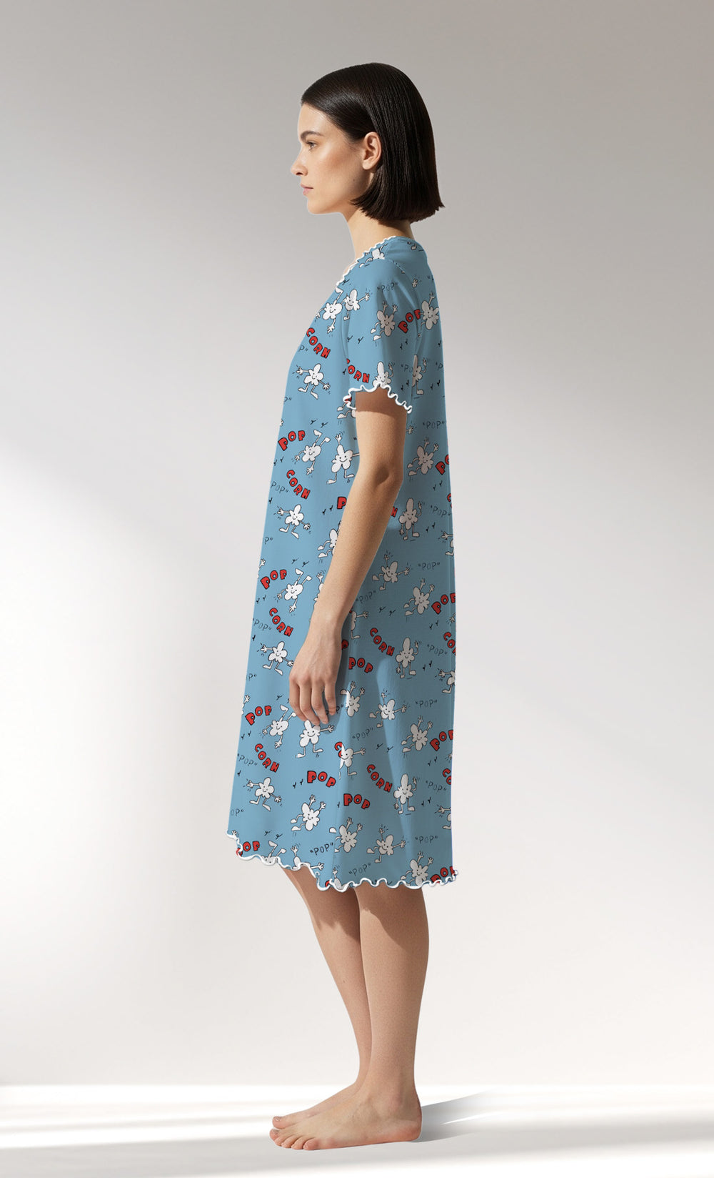 Woman Supreme Popcorn Short Sleeve Tunic - ROTASYON - Image 1