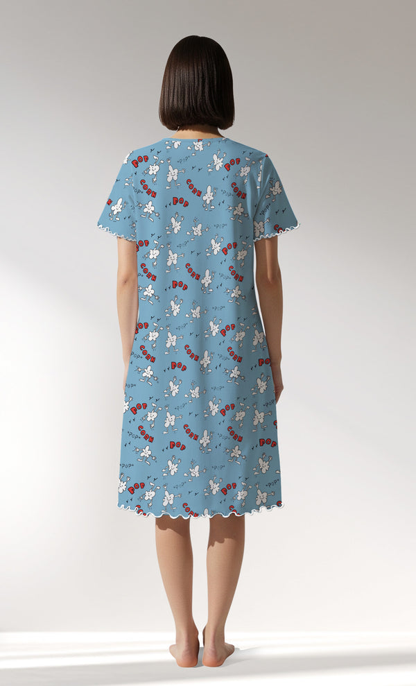 Woman Supreme Popcorn Short Sleeve Tunic - ROTASYON - Image 3