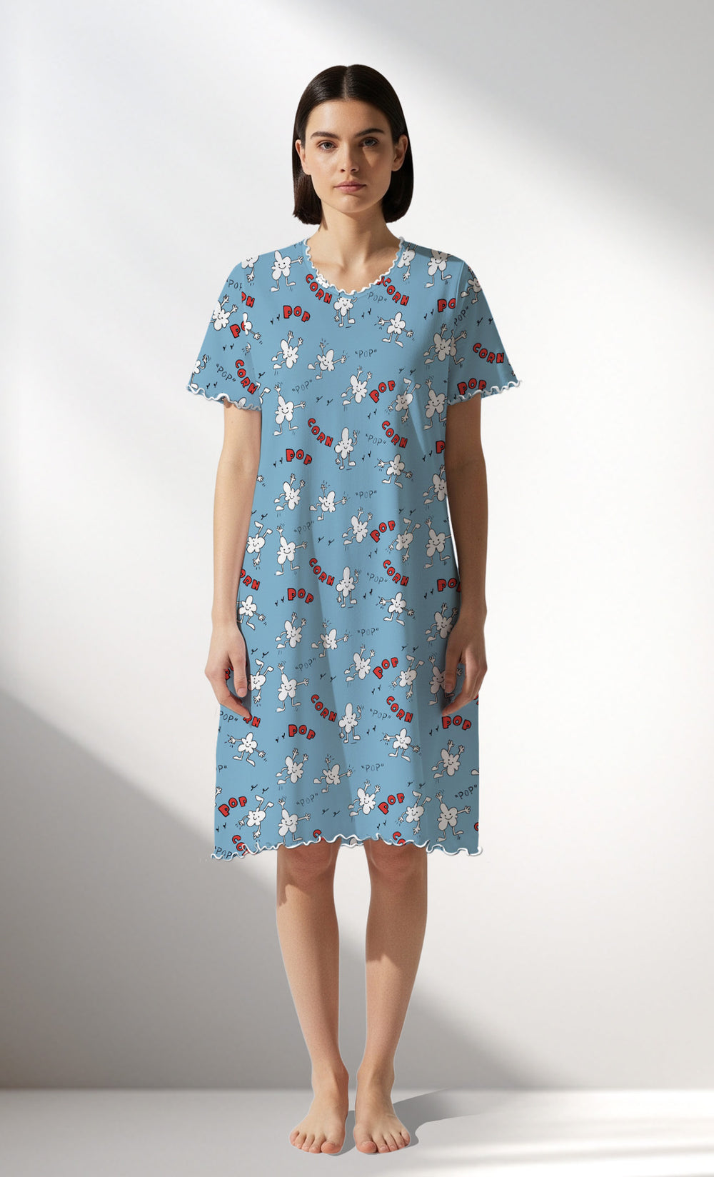 Woman Supreme Popcorn Short Sleeve Tunic - ROTASYON - Image 1