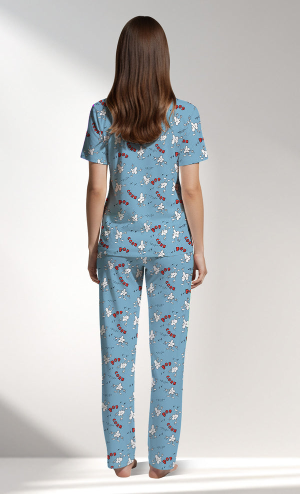 Woman Supreme PopcornLove Buttoned Pyjama Set - ROTASYON - Image 3