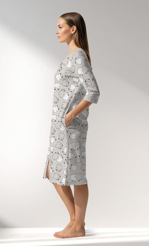 Woman Supreme Cheeks Pocket Detail Home Dress - ROTASYON - Image 2