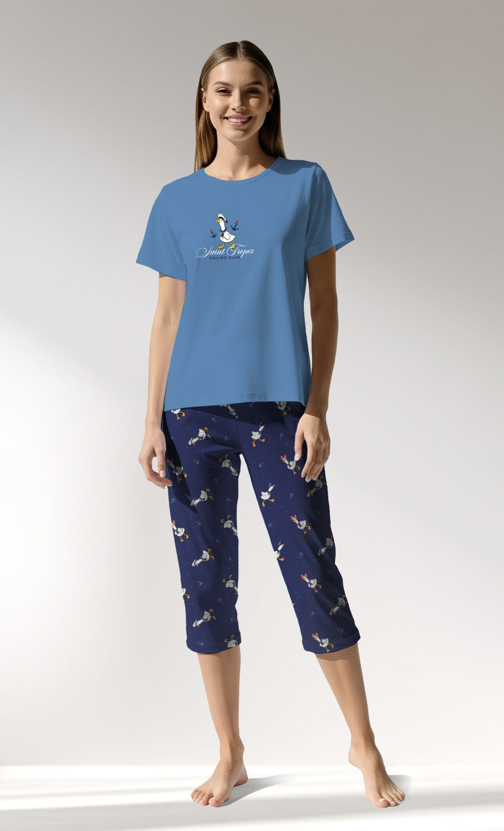 Woman Supreme GooseMarine Capri Set - A-19-3939 - Image 1