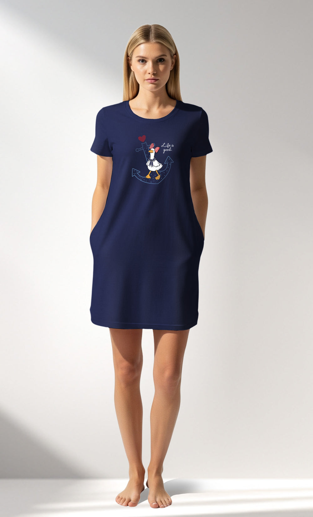 Woman Supreme GooseMarine Pocket Detail Tunic - A-19-3939 - Image 1