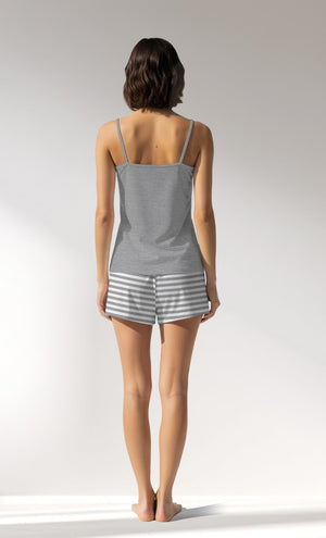 Woman Supreme Relaxing Thin Strap Short Set - VienettaEG - 1