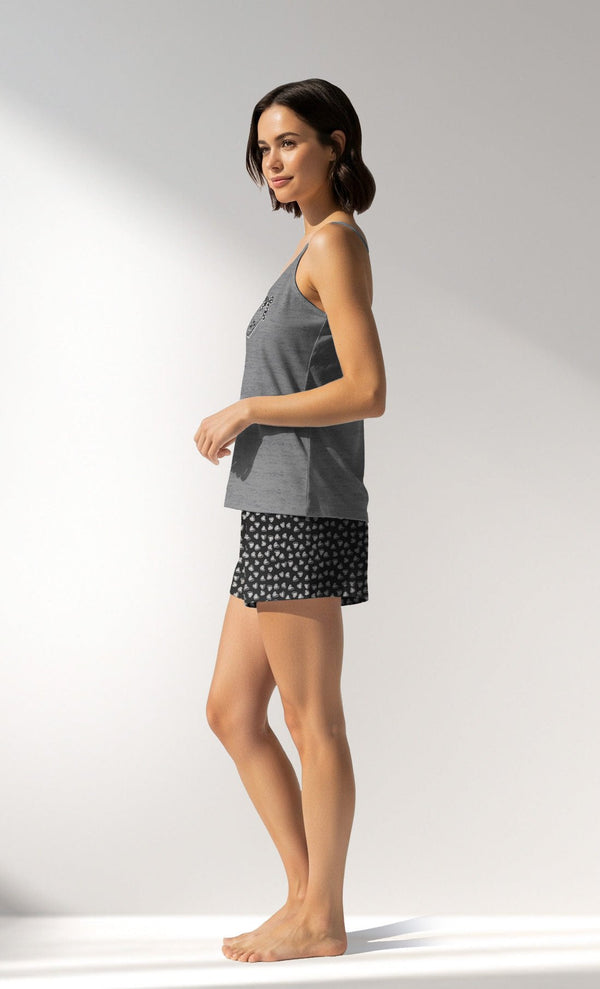 Woman Supreme TinyHearts Thin Strap Short Set - VienettaB - EG - 0