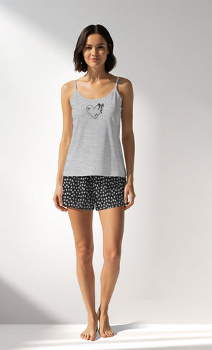 Woman Supreme TinyHearts Thin Strap Short Set - VienettaB - EG - 0