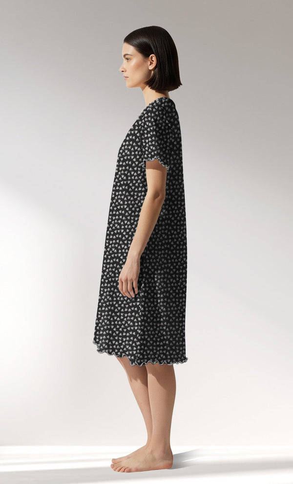 Woman Supreme TinyHearts V Neck Tunic - VienettaROTASYON