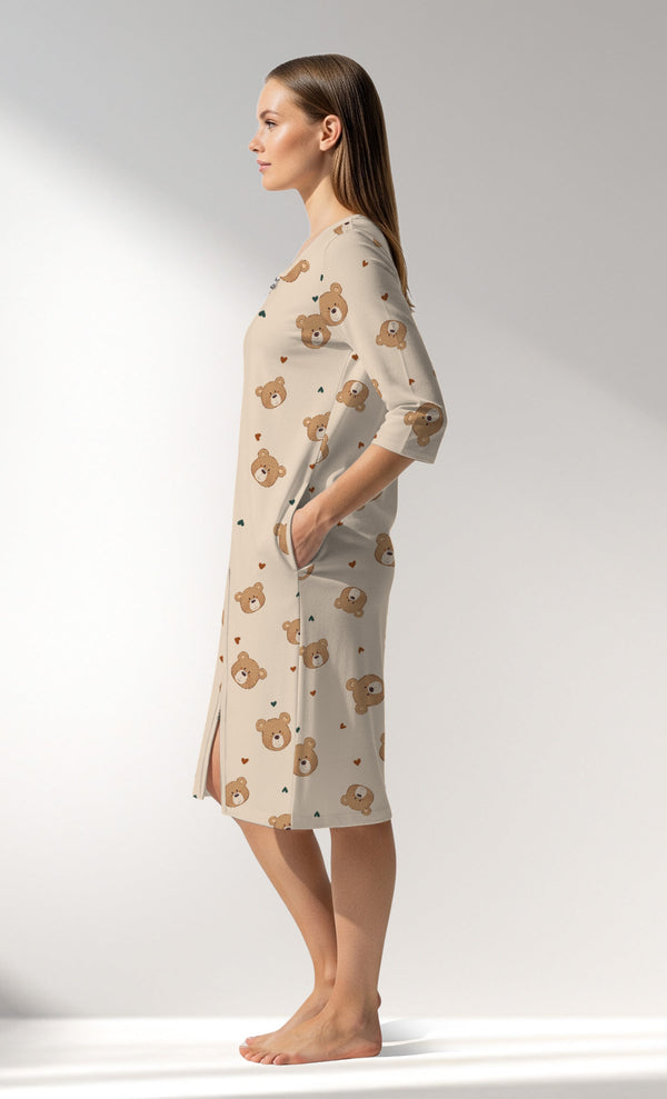Woman Supreme TeddyDream Home Dress - ROTASYON - Image 2