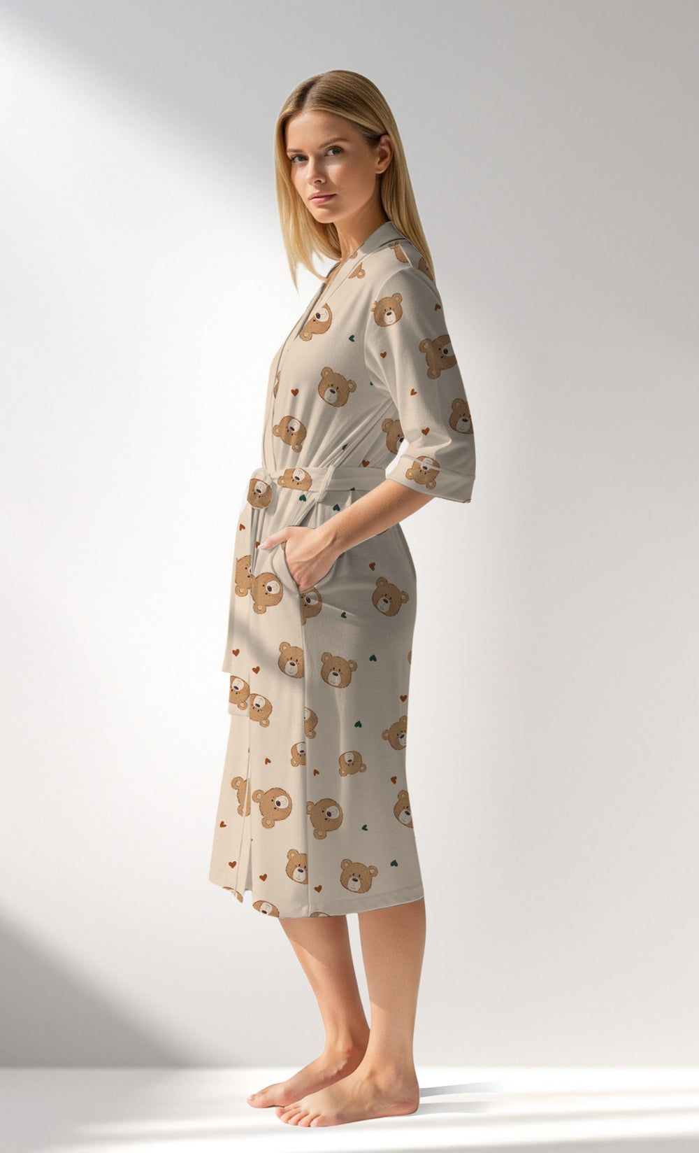 Woman Supreme TeddyDream Dressing Gown - ROTASYON - Image 1