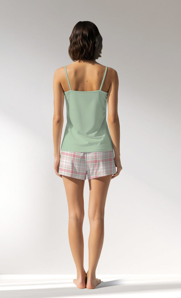 Woman Supreme Sweetberry Thin Strap Short Set - VienettaB - 13 - 6007