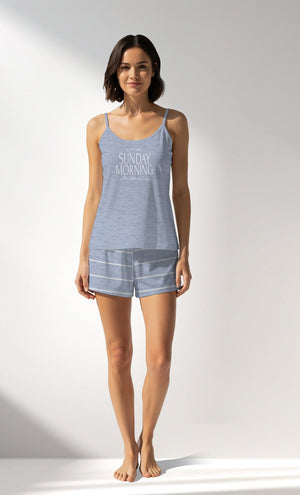 Woman Supreme Sunday Thin Strap Short Set - VienettaIF1