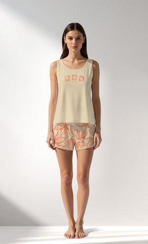 Woman Supreme SeaLaVie Thick Strap Short Set - VienettaA - 12 - 0812