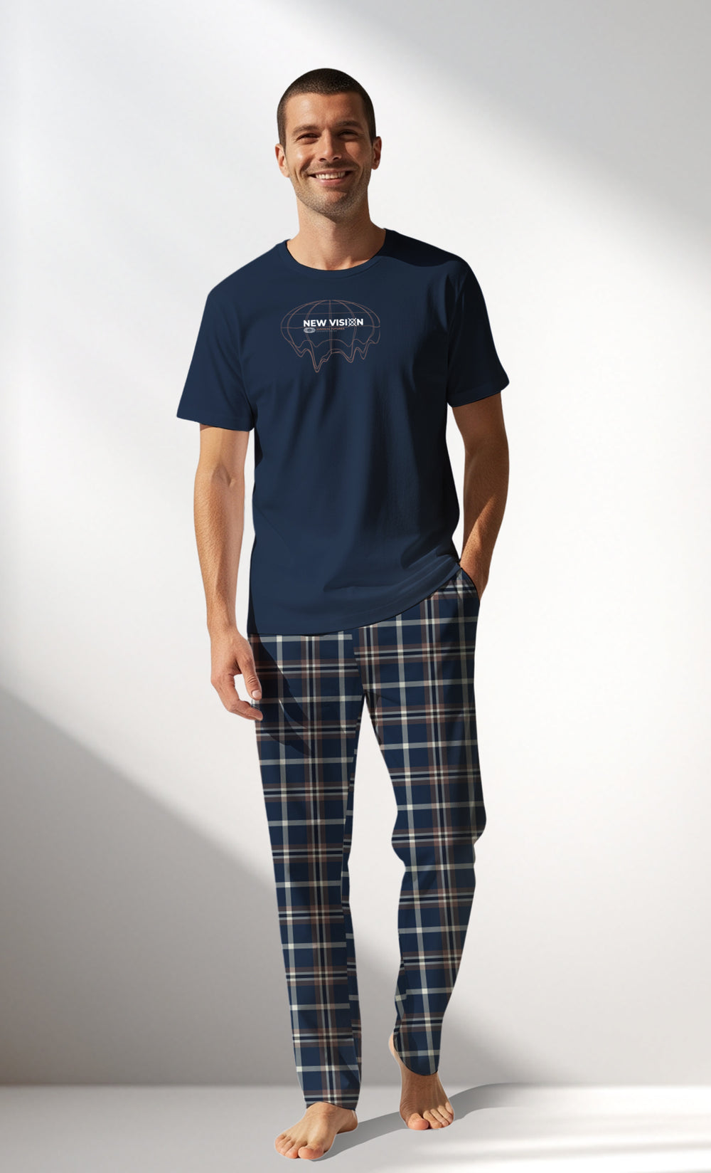 Man Supreme NewVision Pyjama Set - A-LACIVERT - Image 1