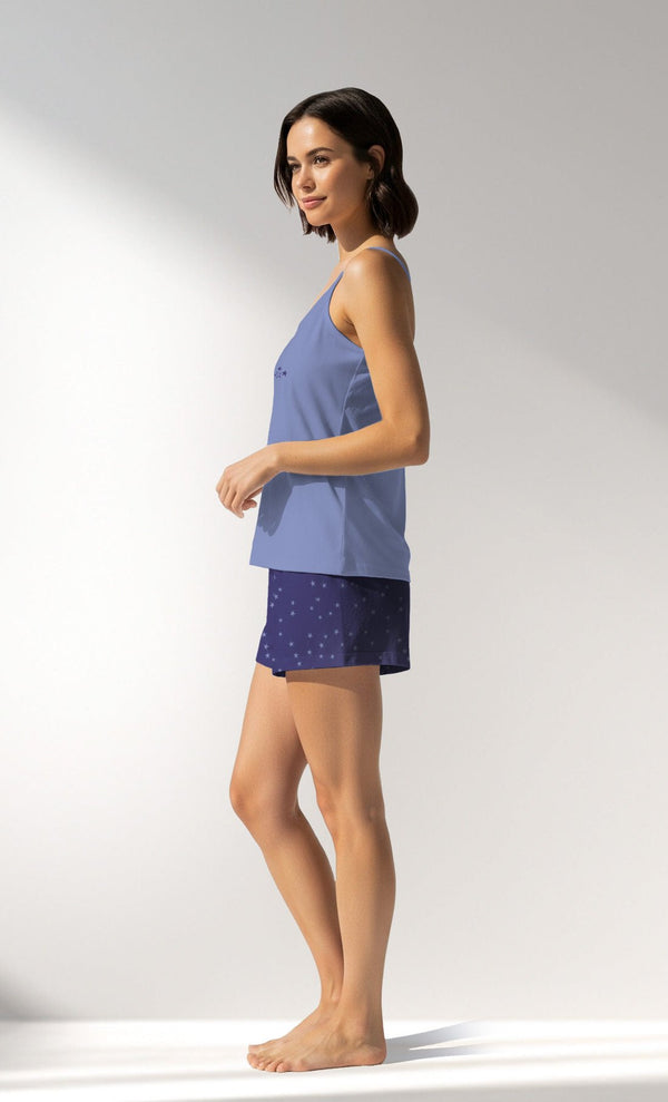 Woman Supreme PurpleStar Thin Strap Short Set - VienettaB - 16 - 3925