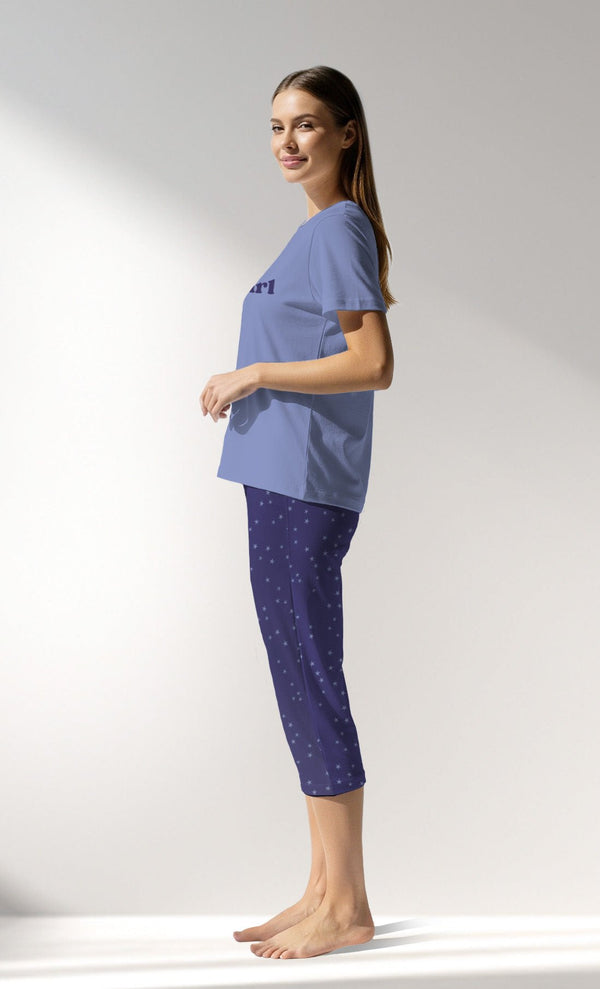 Woman Supreme PurpleStar Capri Set - VienettaB - 16 - 3925