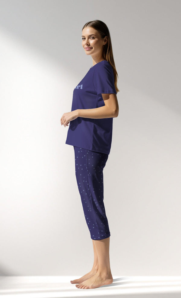 Woman Supreme PurpleStar Capri Set - VienettaB - 16 - 3925