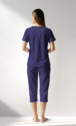 Woman Supreme PurpleStar Capri Set - VienettaB - 16 - 3925