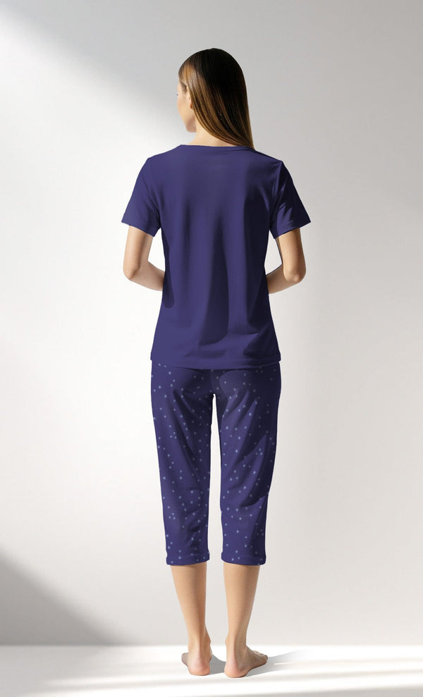 Woman Supreme PurpleStar Capri Set - VienettaB - 16 - 3925