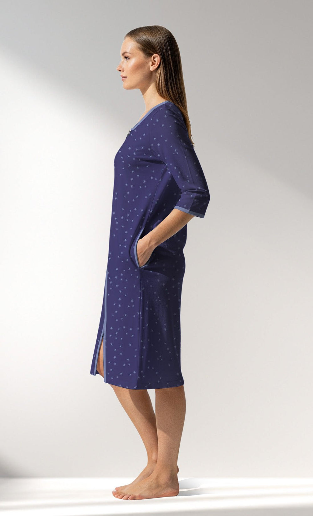 Woman Supreme PurpleStar Home Dress - VienettaROTASYON