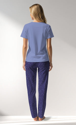 Woman Supreme PurpleStar Pyjama Set - VienettaB - 16 - 3925