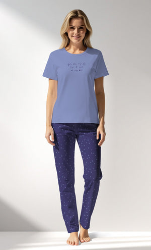 Woman Supreme PurpleStar Pyjama Set - VienettaA - 19 - 3947